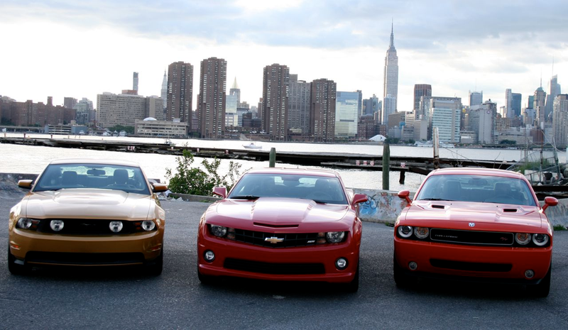 Illustration for article titled Muscle Car Wars: Camaro vs. Challenger vs. Mustang